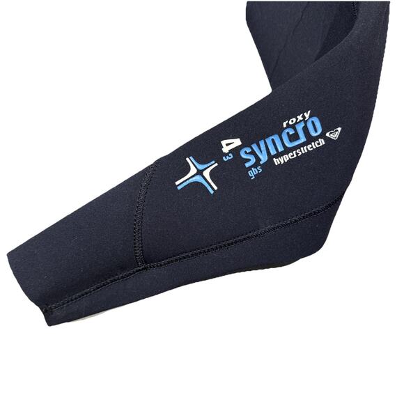 Roxy Women's Full Wetsuit 4/3mm Syncro GBS Back Zip Suit Size 12T/40T 53” Tall - Picture 4 of 8